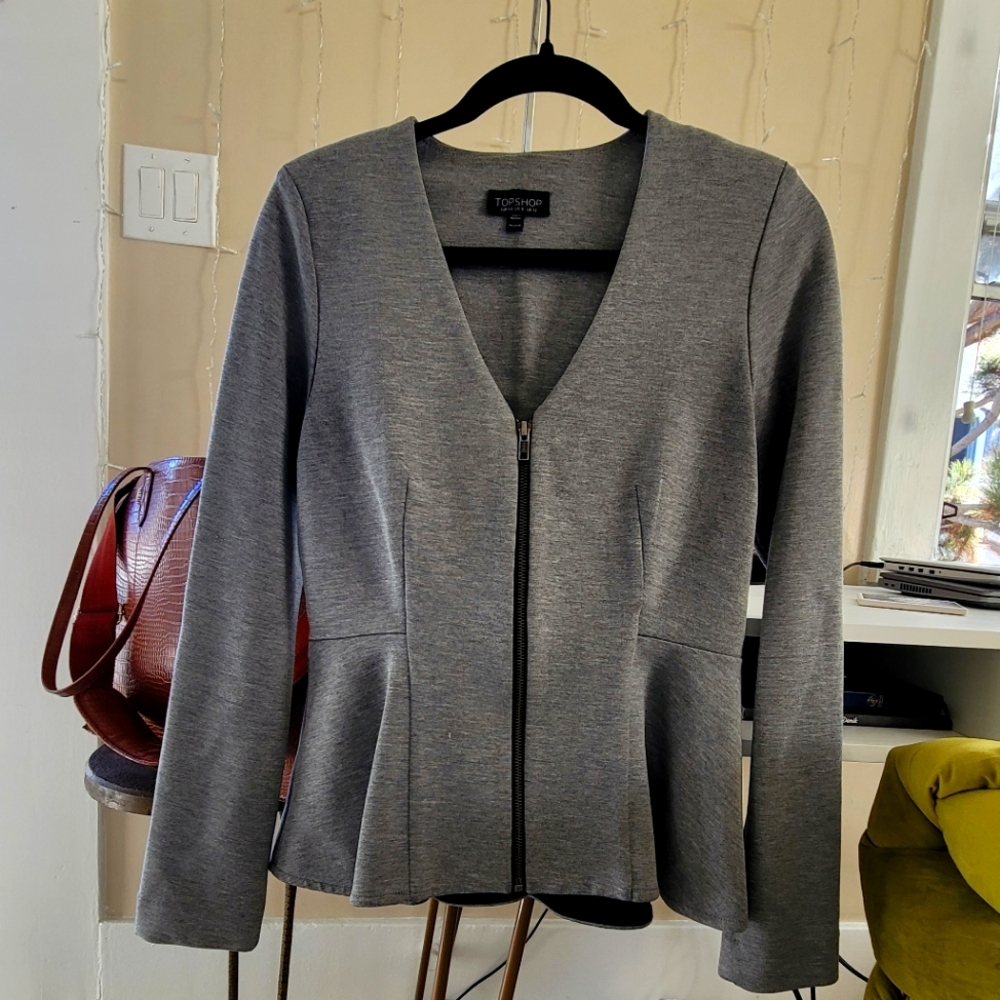 Topshop peplum jacket